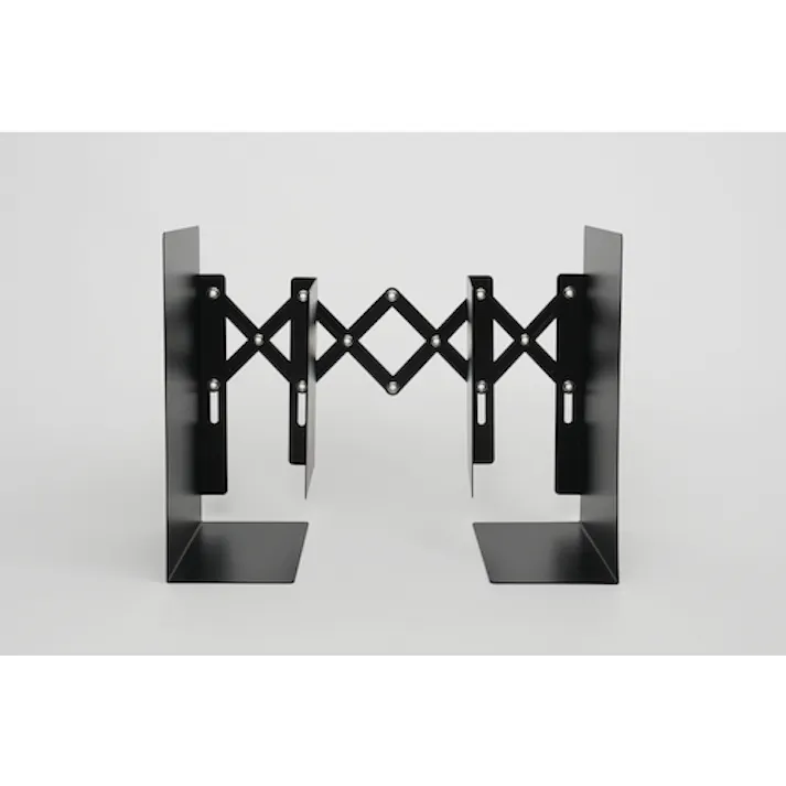 【CAINZ-DASH】カール事務器 ブックエンド(伸縮型) ブラック ALB-77-K【別送品】