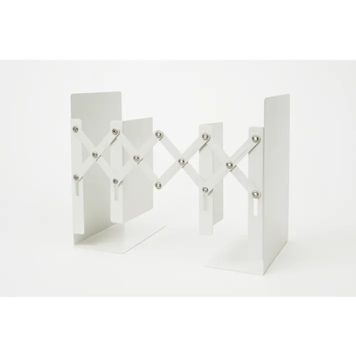 【CAINZ-DASH】カール事務器 ブックエンド(伸縮型) ホワイト ALB-77-W【別送品】