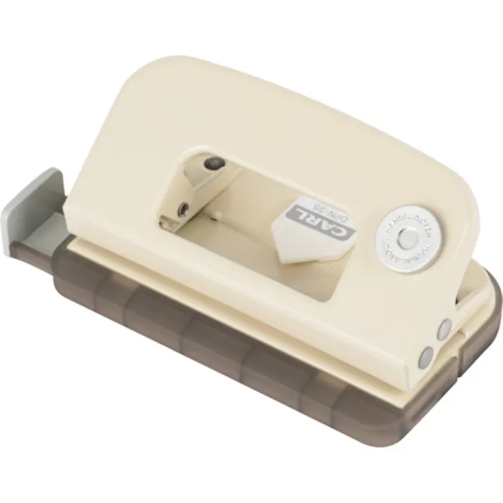 【CAINZ-DASH】カール事務器 2穴パンチ デコレ・パンチ クリーム DPN-35-I【別送品】