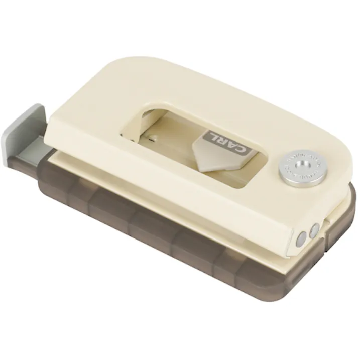 【CAINZ-DASH】カール事務器 2穴パンチ デコレ・パンチ クリーム DPN-35-I【別送品】