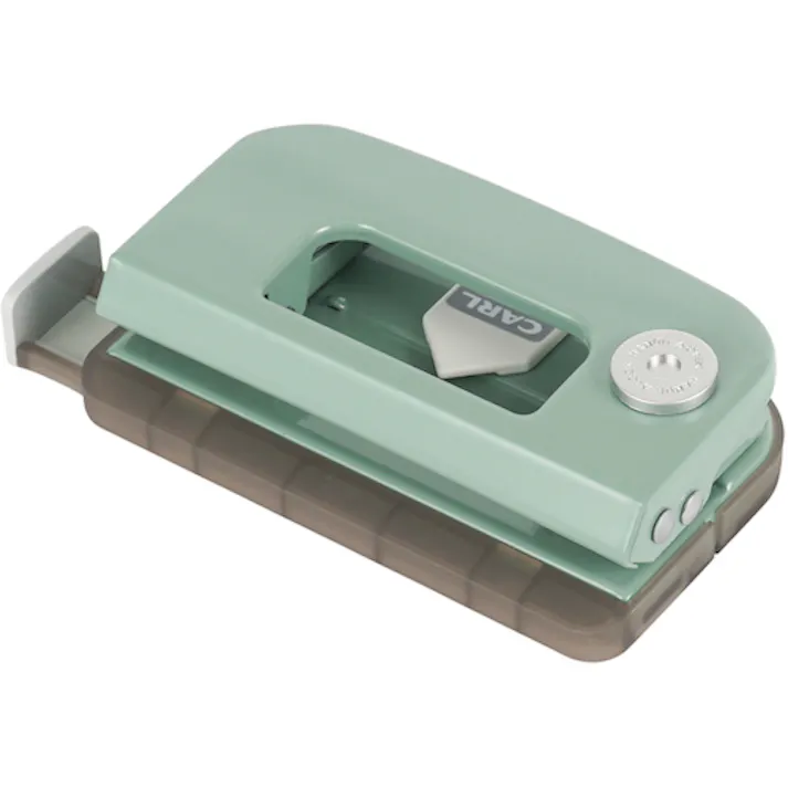 【CAINZ-DASH】カール事務器 2穴パンチ デコレ・パンチ ライトグリーン DPN-35-U【別送品】