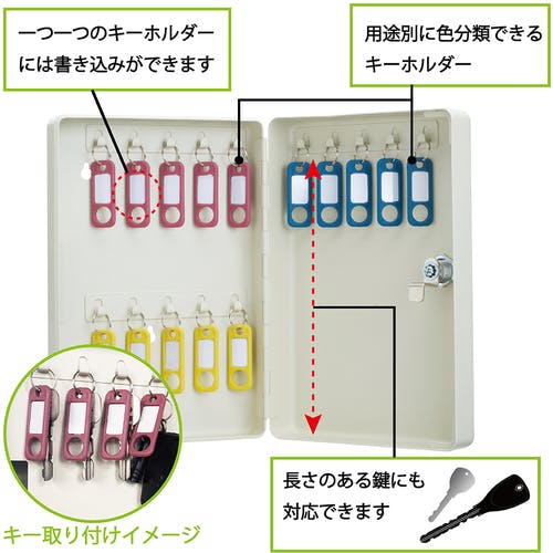 CAINZ-DASH】カール事務器 キーボックス（コンパクトタイプ） CKB