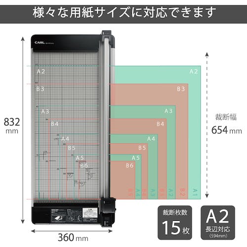 CAINZ-DASH】カール事務器 裁断機 ディスクカッター ＤＣ－２５０ Ａ２