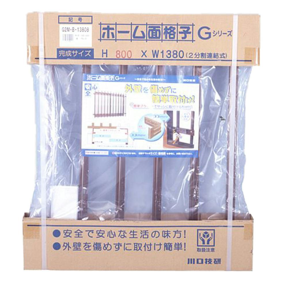 フェンス・垣 ブロンズ 川口技研 面格子G 幅92cm×高さ80cm B09208 防犯対策用品 | 川口技研 防犯対策用品 面格子G 幅92cm×高さ60cm B09206