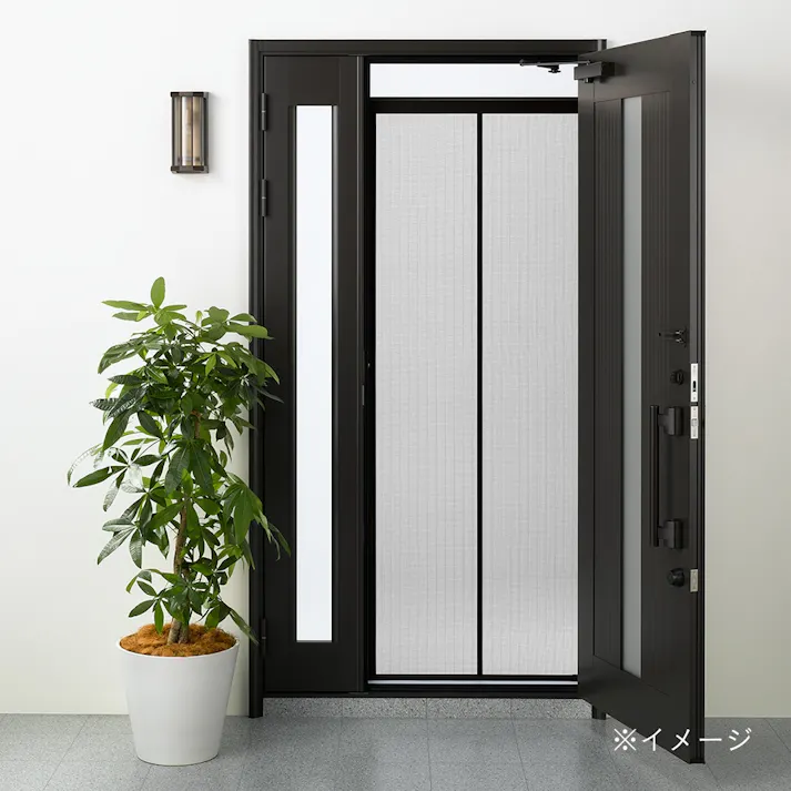 ノーカットロータリー網戸 NC-19(取付高さ192~213cm、幅50~94cm)【別送品】