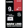 【CAINZ-DASH】カシオ計算機 ネームランド用赤テープに白文字９ｍｍ XR-9ARD【別送品】