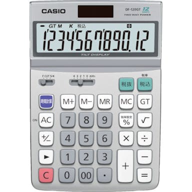 【CAINZ-DASH】カシオ計算機 デスク型電卓１２桁 DF-120-GTN【別送品】