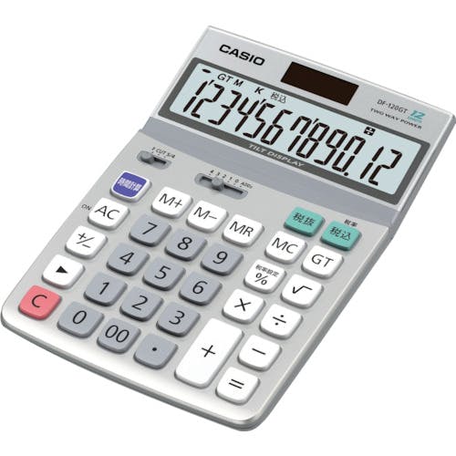 CAINZ-DASH】カシオ計算機 デスク型電卓12桁 DF-120-GTN【別送 CAINZ-DASH】カシオ計算機 デスク型電卓12桁 DF-120-GTN【別送