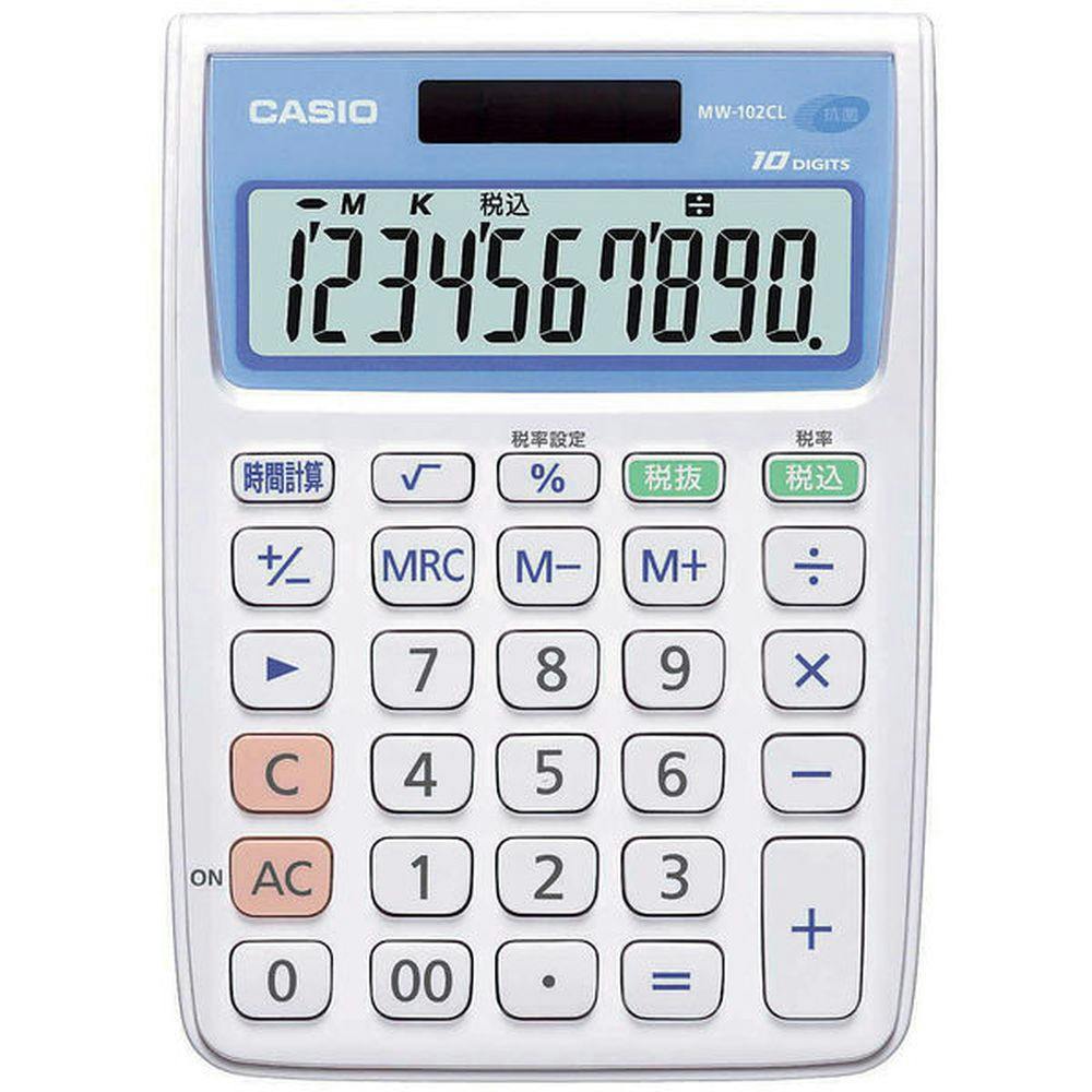 カシオ ミニジャスト電卓 MW-102CL-N | 文房具・事務用品 通販