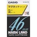 【CAINZ-DASH】カシオ計算機 ネームランド”用テープカートリッジ（マグネット付）４６ｍｍ　黄色テープ／黒文字 XR-46JYW【別送品】