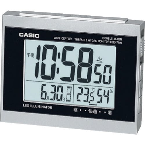 カシオ計算機 電波置時計 DQD-710J-8JF 時計(デジタル表示) カシオ計算機 電波置時計 DQD-710J-8JF 時計(デジタル表示)