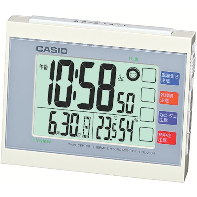 【CAINZ-DASH】カシオ計算機 電波置時計 DQL-210J-7JF【別送品】