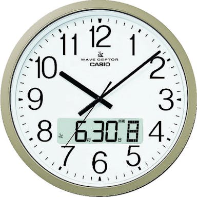 【CAINZ-DASH】カシオ計算機 電波掛け時計　直径３８０ｍｍ IC-4100J-9JF【別送品】