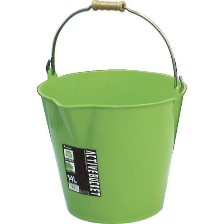 【CAINZ-DASH】リス アクティブバケツ 14L ライトグリーン GBEB004【別送品】