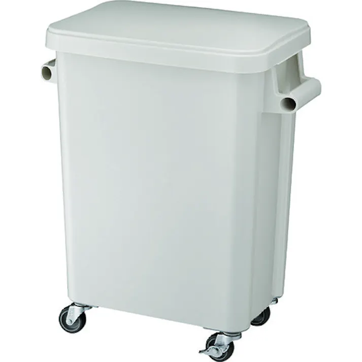 【CAINZ-DASH】リス 厨房用キャスターペール45L 排水栓付 グレー GGYK001【別送品】