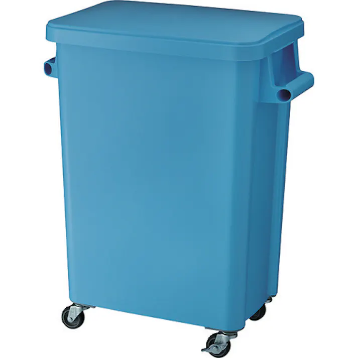 【CAINZ-DASH】リス 厨房用キャスターペール70L 排水栓付 ブルー GGYK006【別送品】