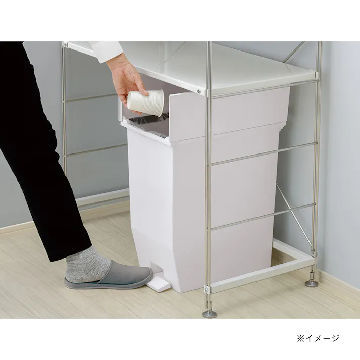 棚下ペダルダスト35L ダークグレー