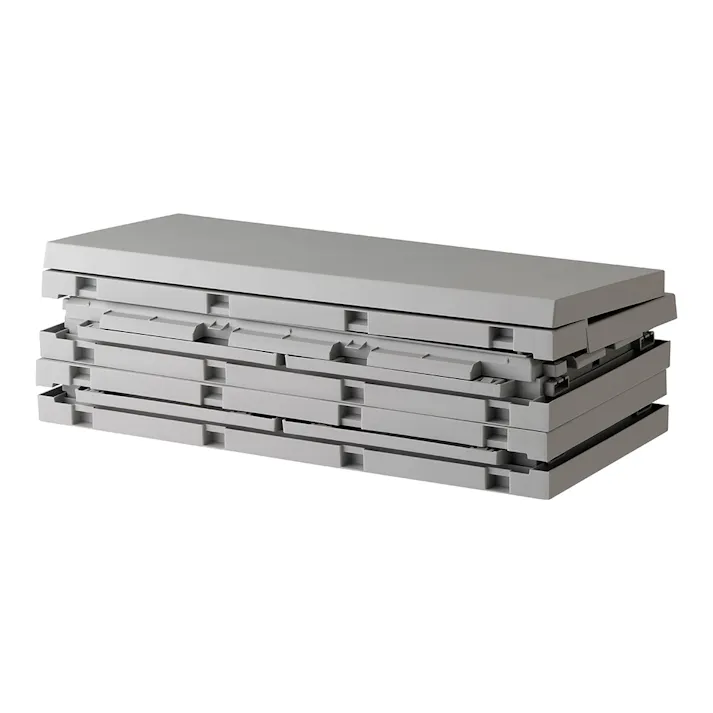 サスティメイド屋外ボックス ライトグレー 250L 幅85cm 奥行45cm 高さ83.5cm