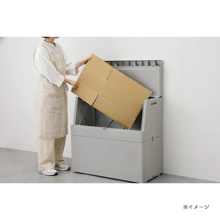 サスティメイド屋外ボックス ライトグレー 250L 幅85cm 奥行45cm 高さ83.5cm