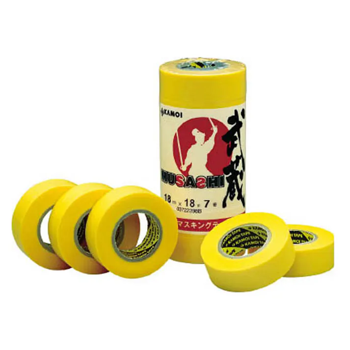 カモ井加工紙 マスキングテープ 武蔵 車両塗装用 幅30mm×長さ18m 4巻パック