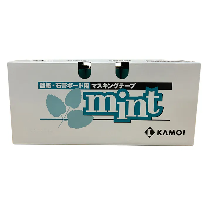 カモイ ミント 壁紙・石膏ボード用マスキングテープ 24mm×18m 小箱