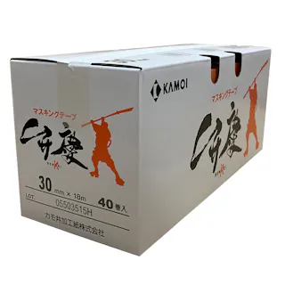 マスキングテープ 弁慶 建築塗装用 幅30mm×長さ18m 40巻入 小箱