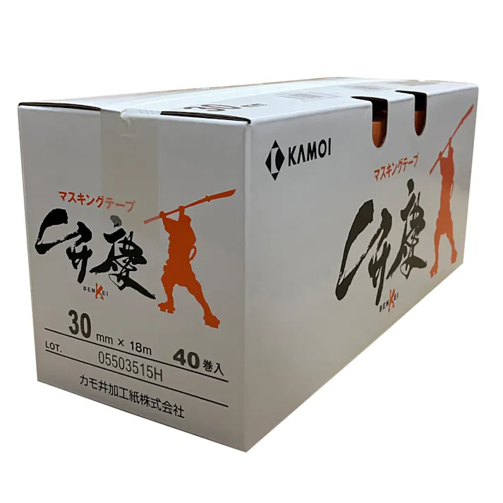 カモイ 弁慶 マスキングテープ 30mm×18m 小箱