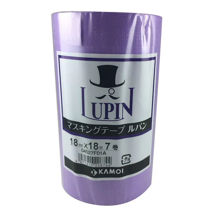 カモ井加工紙 マスキングテープ ルパン 幅18mm×長さ18m 7巻パック