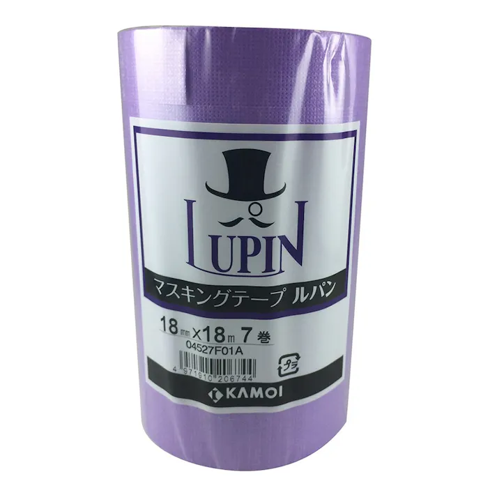 カモ井加工紙 マスキングテープ ルパン 幅18mm×長さ18m 7巻パック