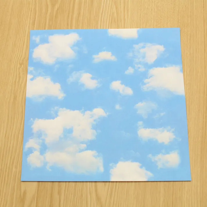 カモ井加工紙 mt CASA SHEET 壁用 空と雲 230mm 角3枚入