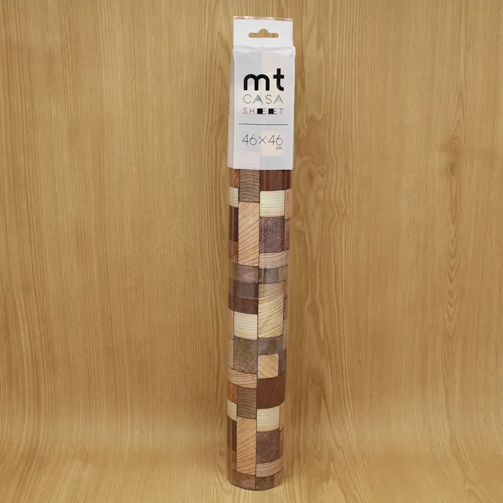 カモ井加工紙 mt CASA SHEET 壁用 木の断面 460mm 角3枚入