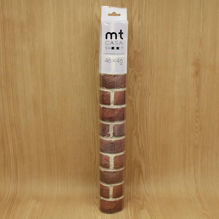 カモ井加工紙 mt CASA SHEET 壁用 レンガ 460mm 角3枚入