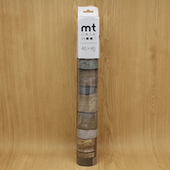 カモ井加工紙 mt CASA SHEET 壁用 石壁 460mm 角3枚入
