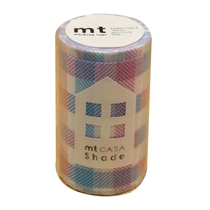 mt casa shade チェック 幅90mm 長さ10m