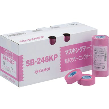 【CAINZ-DASH】カモ井加工紙 シーリングテープセルフクリーニング用ＳＢ２４６ＫＰ幅５０ｍｍ×長さ１８ｍピンク SB246KPJAN-50【別送品】