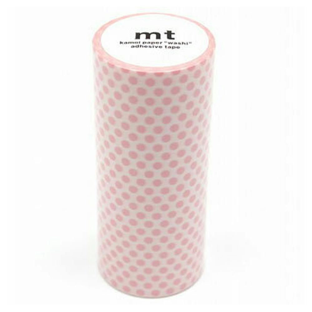 カモ井加工紙 mt マスキングテープ deco ドット・いちごミルク MT10W357 100mm×7m