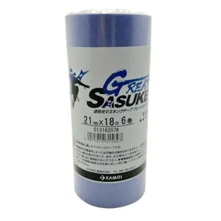 マスキングテープ GREAT SASUKE 建築塗装用 幅21mm 長さ18m 6巻入