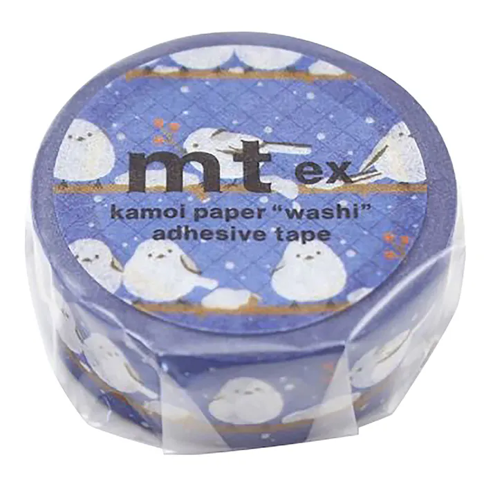 mt ex マスキングテープ シマエナガ・冬 15mm×7m