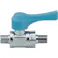【CAINZ-DASH】カクダイ ミニチュアボールバルブ 呼び径(A)R1/4 全長50.4 ブルー 651-801-6【別送品】