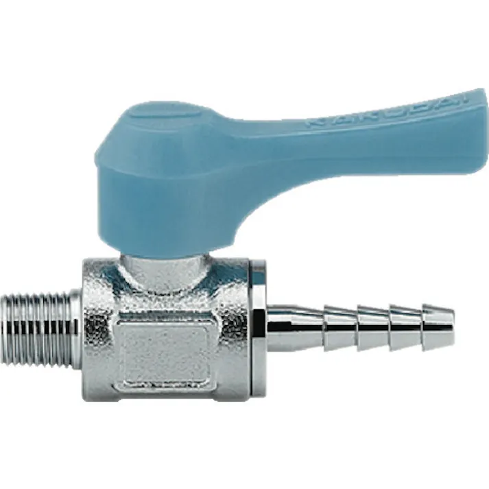 【CAINZ-DASH】カクダイ ミニチュアボールバルブ 呼び径(A)R1/8 全長57.4 ブルー 651-805-1/8X6.0【別送品】