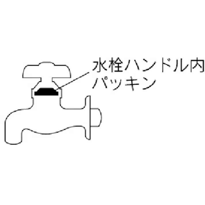 【CAINZ-DASH】カクダイ 水栓ハンドル内パッキン13用 792-819【別送品】