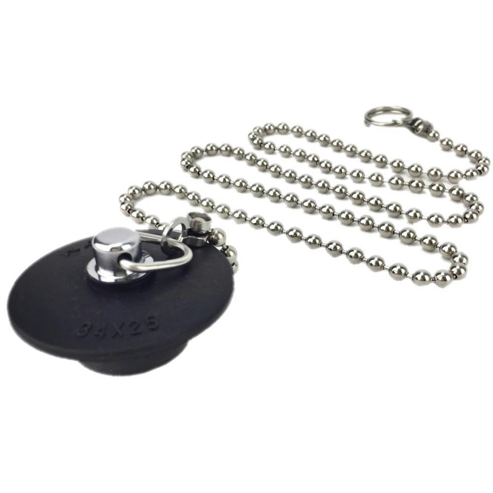 W型バス用ゴム栓くさり付 排水口径 34～37mm用 491-138 | リフォーム