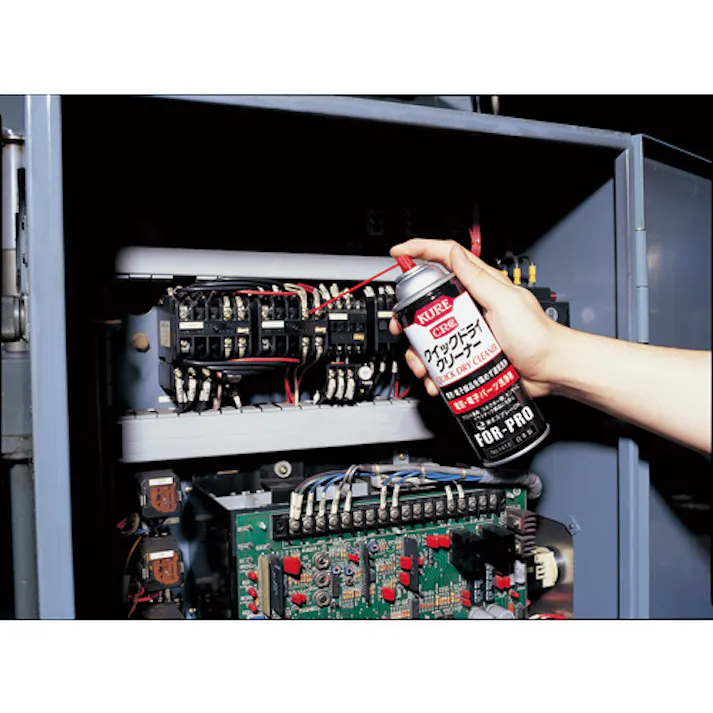 【CAINZ-DASH】呉工業 電気・電子パーツ洗浄剤 クイックドライクリーナー 430ml NO1419【別送品】