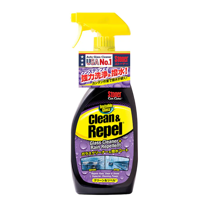 呉工業 KURE ガラスクリーナー&撥水コート ストナー クリーン&リペル 651ml