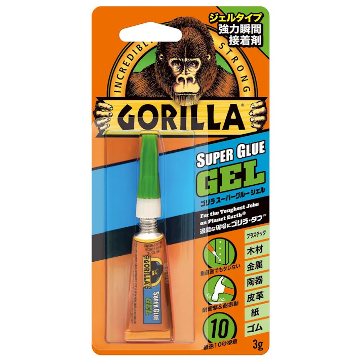 KURE Gorilla ゴリラ 強力瞬間接着剤 スーパーグルージェルタイプ 3g