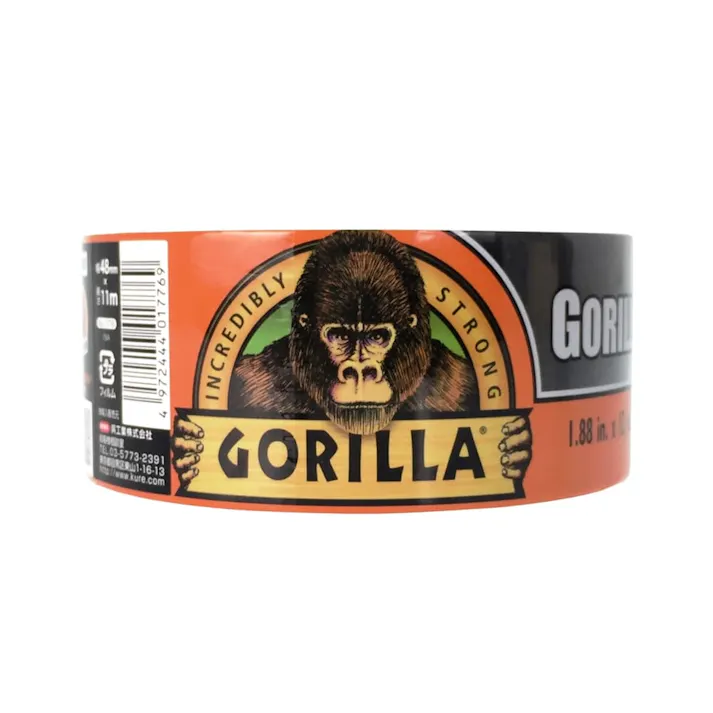 KURE ゴリラ 強力多用途補修テープ ゴリラテープ ブラック 幅48mm×長さ11m×厚さ0.43mm