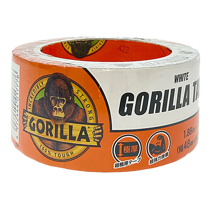 KURE ゴリラ 強力多用途補修テープ ゴリラテープ ホワイト 幅48mm×長さ9.1m×厚さ0.43mm