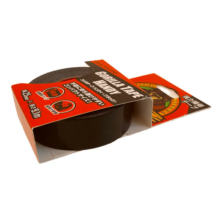 呉工業 KURE ゴリラ 強力補修テープ ゴリラテープハンディ ブラック 幅25mm×長さ9.1m