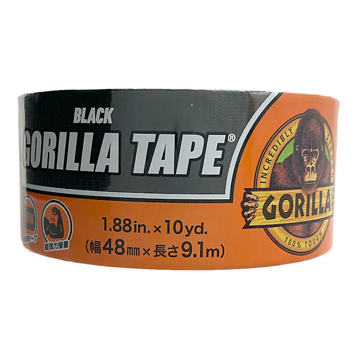 ゴリラ 強力補修テープ ゴリラテープ ブラック 幅48mm×長さ9.1m