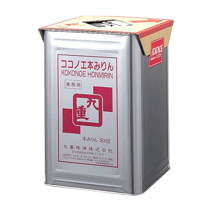 【指定住所配送P10倍】(愛知県)味醂 九重 天パット缶 18L【別送品】